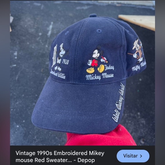 Vintage 1990 embroidered Mickey Mouse hat - Picture 6 of 6